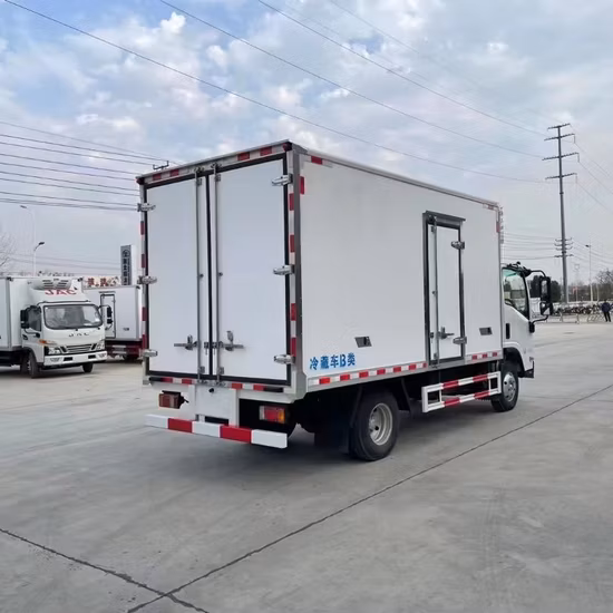 Refrigerator 4*2 Capacity Light Freezer Fish Vegetable Transport Box Refrigerator Truck Ice Cream Van Mobile Food Cooling Trucks